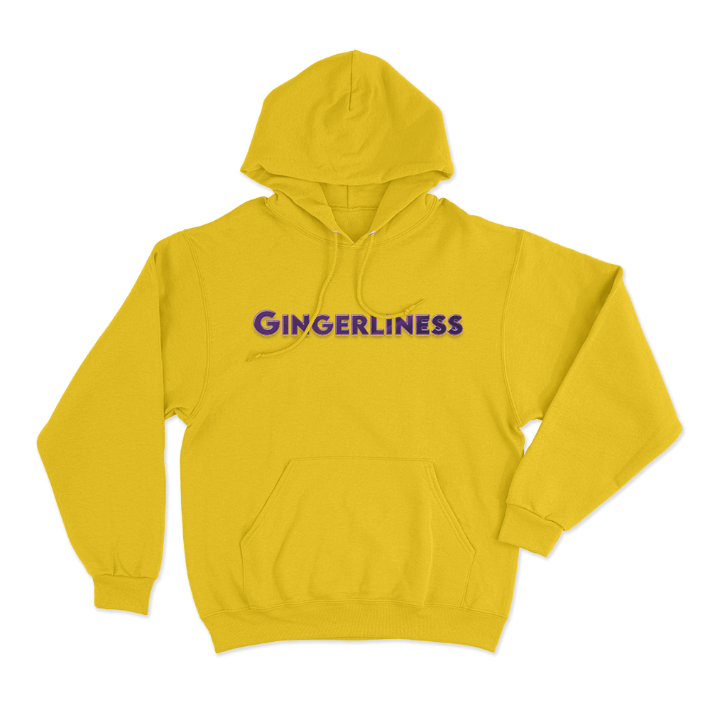 GINGERLINESS Unisex Hoodie Yellow GINGERLINESS Unisex Hoodie Yellow