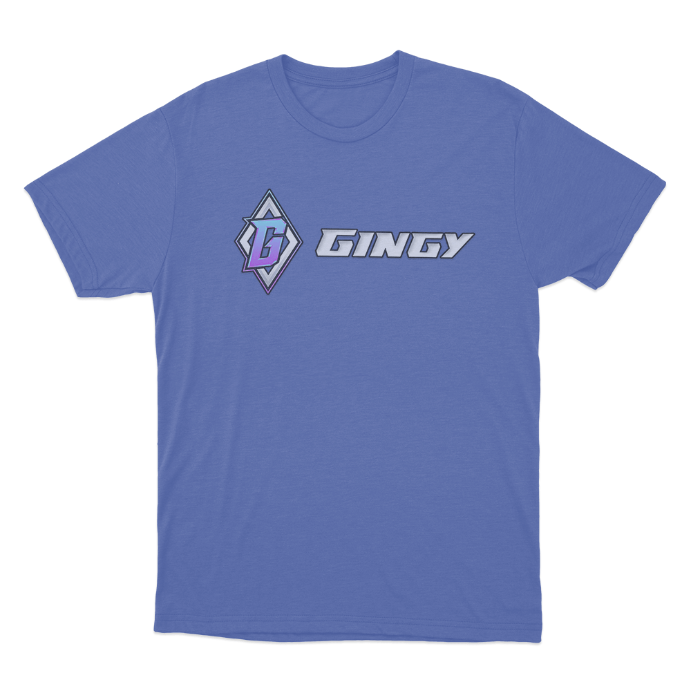 GINGY G Logo Unisex T Shirt Blue GINGY G Logo Unisex T Shirt Blue