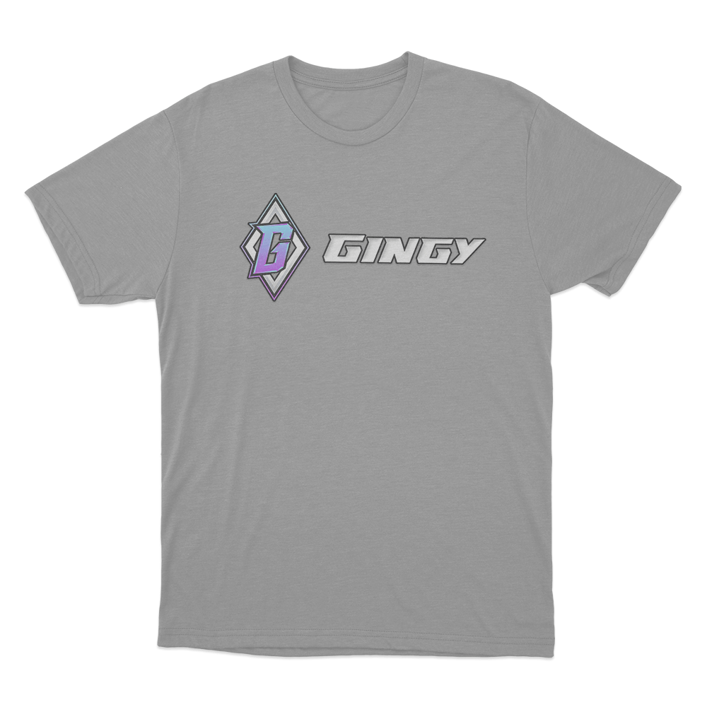 GINGY G Logo Unisex T Shirt Grey GINGY G Logo Unisex T Shirt Grey