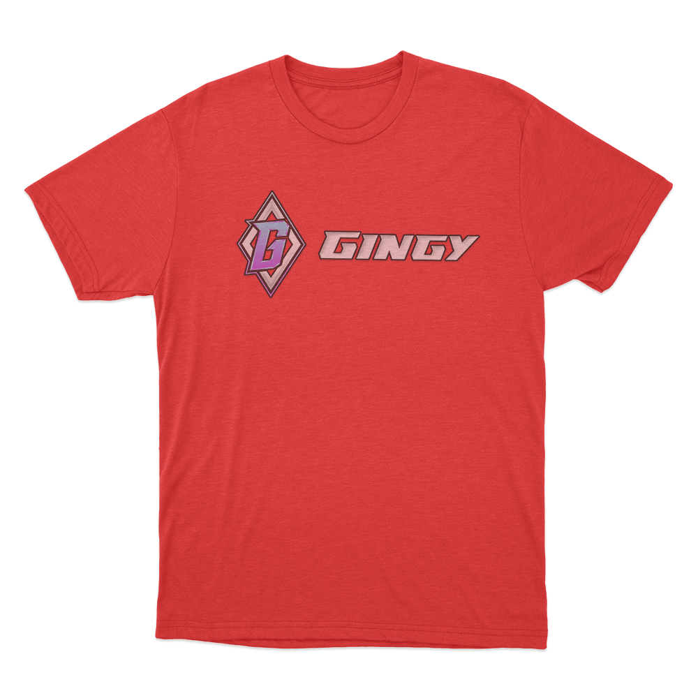 GINGY G Logo Unisex T Shirt Red GINGY G Logo Unisex T Shirt Red