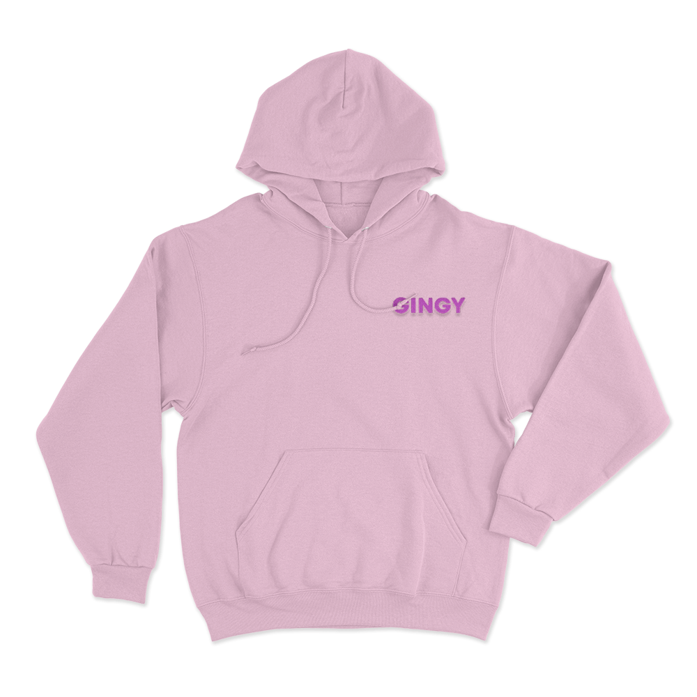 GINGY Logo Unisex Hoodie Pink GINGY Logo Unisex Hoodie Pink