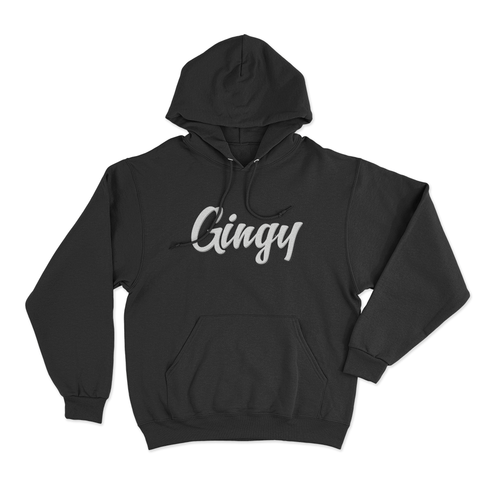 GINGY Script Unisex Hoodie Black GINGY Script Unisex Hoodie Black