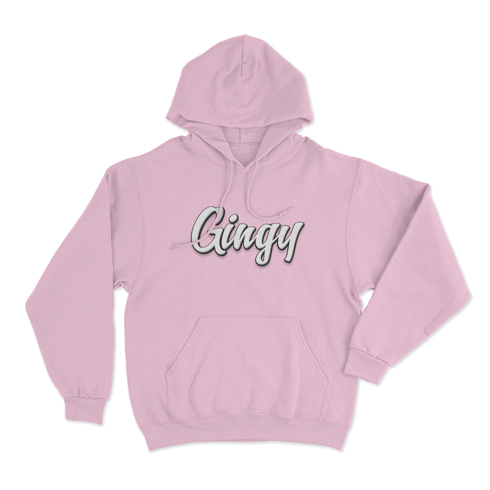 GINGY Script Unisex Hoodie Pink GINGY Script Unisex Hoodie Pink